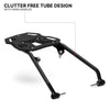 Auto Engina Saddle Stay and Top Rack Combo for 2026 KTM 390 Enduro R with Gloss Black powder-coated soft luggage carrier system