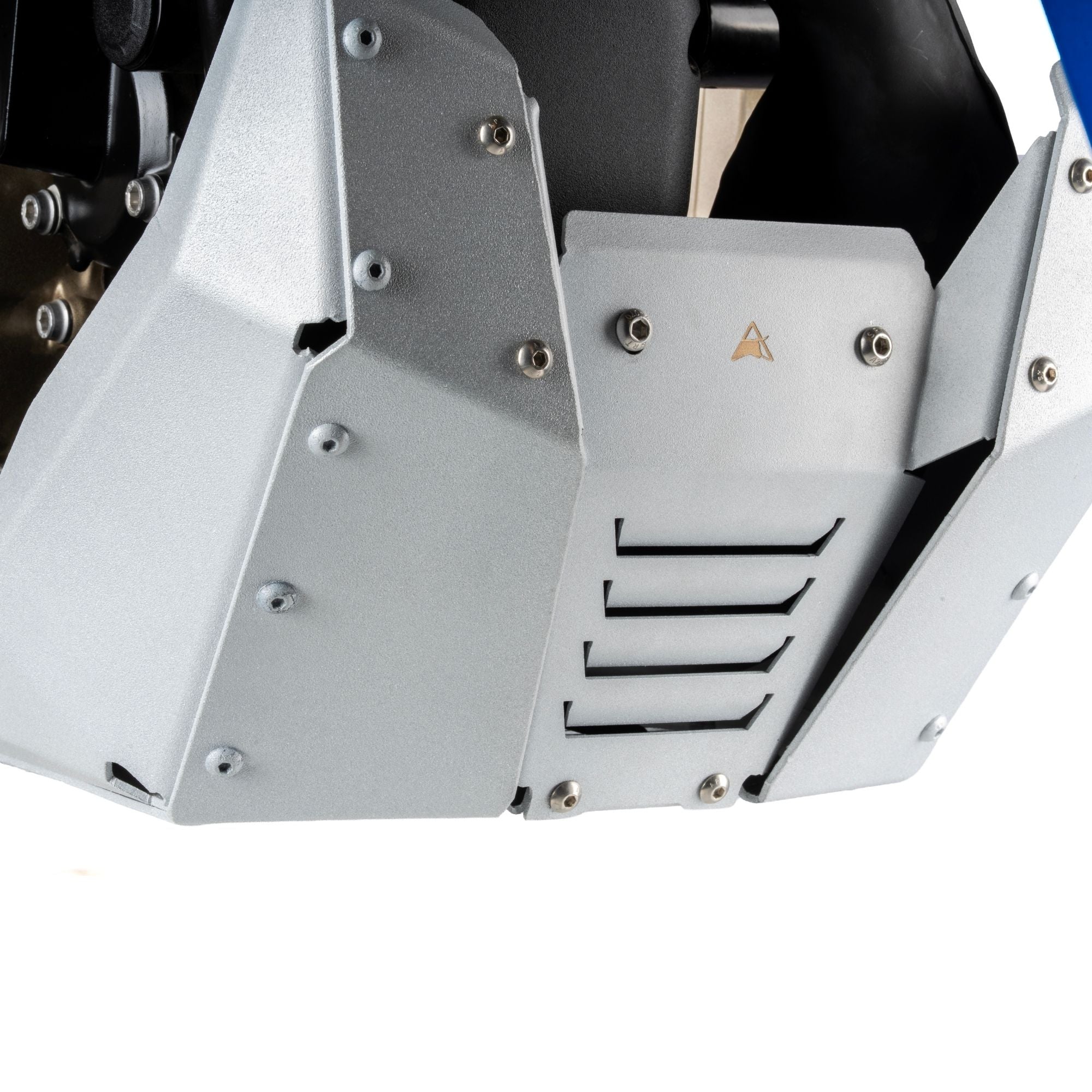 Auto Engina Mirage Silver Bash Plate for TVS Apache RTX 300 2.5mm Aluminium Skid Plate