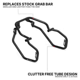 Auto Engina Saddle Stay and Grab Bar for 2026 KTM 390 Enduro R in Gloss Black with soft luggage and saddle bag support