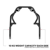 Auto Engina Saddle Stay and Grab Bar for 2026 KTM 390 Enduro R in Gloss Black with soft luggage and saddle bag support