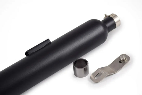Powerage Black Short Slip-On Exhaust for Royal Enfield 350 500 Stainless Steel Performance Exhaust