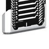 Auto Engina Black-Silver aluminium and stainless steel radiator guard for Triumph Scrambler 400X motorcycle