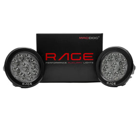 Maddog Rage Auxiliary LED Lights 11600 Lumens for Motorcycle with 380m Beam and IP67 Waterproof Design