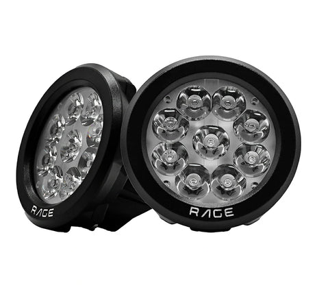 Maddog Rage Auxiliary LED Lights 11600 Lumens for Motorcycle with 380m Beam and IP67 Waterproof Design
