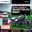 CRANK1 CB346 Sintered Rear Brake Pads for Royal Enfield Shotgun 650 (2024-2025) | LEGUNDARY Custom