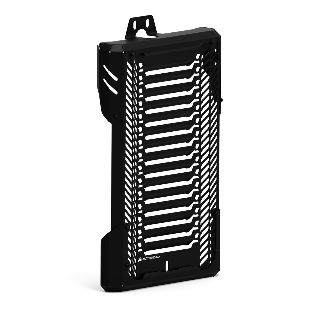 Auto Engina black aluminium and mild steel radiator guard for Triumph Scrambler 400X motorcycle