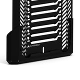 Auto Engina black aluminium and mild steel radiator guard for Triumph Scrambler 400X motorcycle