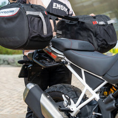 Auto Engina Saddle Stays for TVS Apache RTX 300 | Soft Luggage Support with Optional Luggage Strap Mount