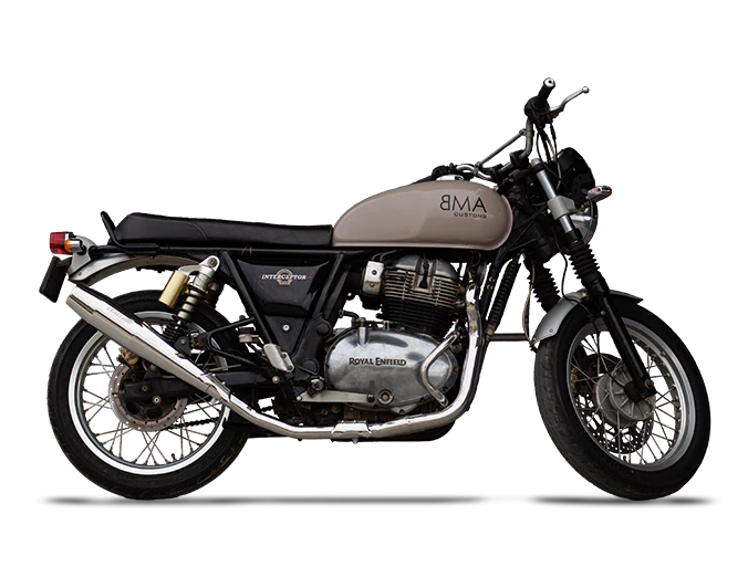 Silver Stallion Redline 2x1 full system exhaust for Royal Enfield Interceptor 650 GT 650 Bear 650 silver black matte brushed