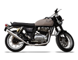 Silver Stallion Redline 2x1 full system exhaust for Royal Enfield Interceptor 650 GT 650 Bear 650 silver black matte brushed