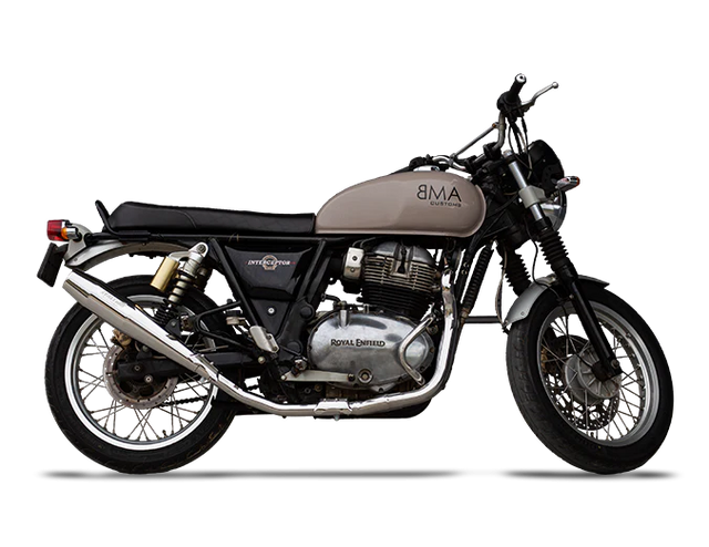 Silver Stallion Redline 2x1 full system exhaust for Royal Enfield Interceptor 650 GT 650 Bear 650 silver black matte brushed