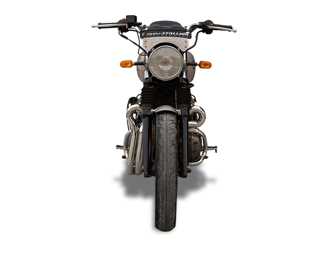 Silver Stallion Redline 2x1 full system exhaust for Royal Enfield Interceptor 650 GT 650 Bear 650 silver black matte brushed