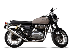 Silver Stallion Redline 2x1 full system exhaust for Royal Enfield Interceptor 650 GT 650 Bear 650 silver black matte brushed