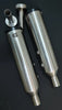 SS Motocorp Slip-On Exhaust Pair for Royal Enfield Super Meteor 650 Steel Finish with DB Killers