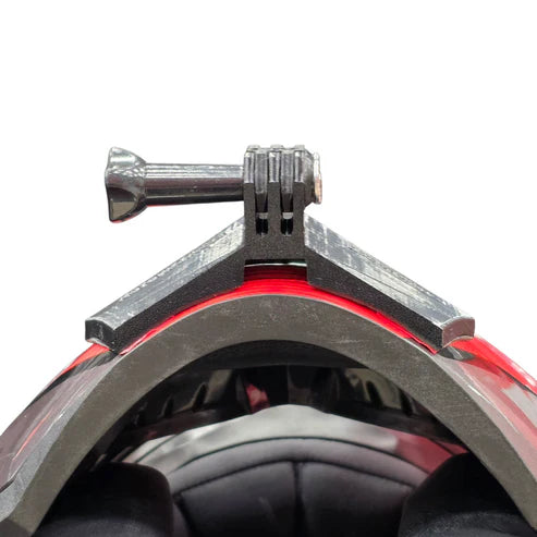 LS2 Storm 1 helmet chin mount installed for GoPro POV riding footage