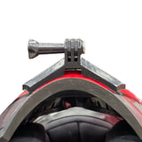 LS2 Storm 1 helmet chin mount installed for GoPro POV riding footage