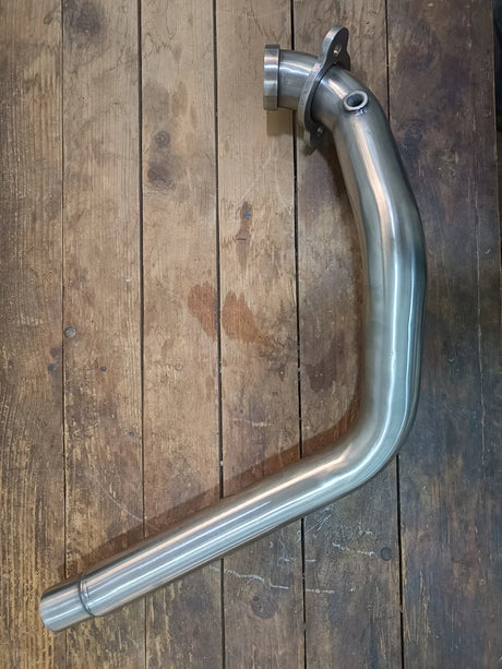 SS Motocorp Free Flow Pre-Cat Delete Header Pipe for Royal Enfield Himalayan 450 Performance Exhaust Upgrade