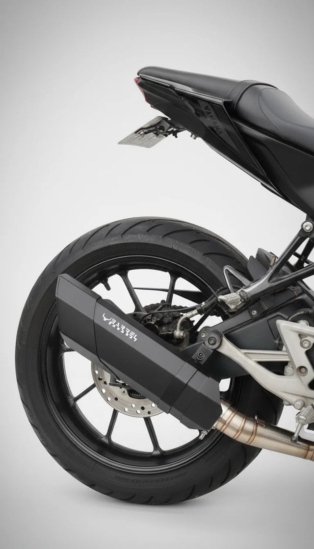 Barrel Rogue black exhaust Yamaha MT15 with bend pipe V1 and V2 performance slip on exhaust