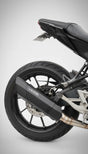 Barrel Rogue black exhaust Yamaha MT15 with bend pipe V1 and V2 performance slip on exhaust