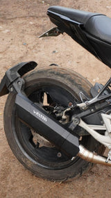 Barrel Rogue black exhaust Yamaha R15 V3 V4 with bend pipe performance slip on exhaust