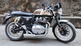 SS Motocorp 2x1 Full System Exhaust Short Can for Royal Enfield Interceptor 650 Continental GT 650 with Y Joint