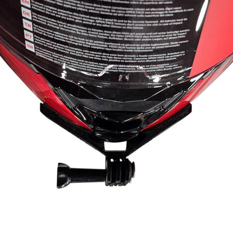 LS2 Storm 1 helmet chin mount installed for GoPro POV riding footage