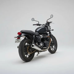 B Twinn stainless steel slip-on exhaust for Triumph Street Twin 900 motorcycle