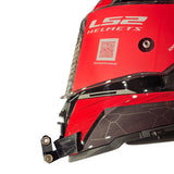 LS2 Storm 1 helmet chin mount installed for GoPro POV riding footage