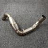 Barrel Rogue 2.0 exhaust for TVS Apache RR 310 BS4 BS6 with subheader pipe black and steel performance exhaust