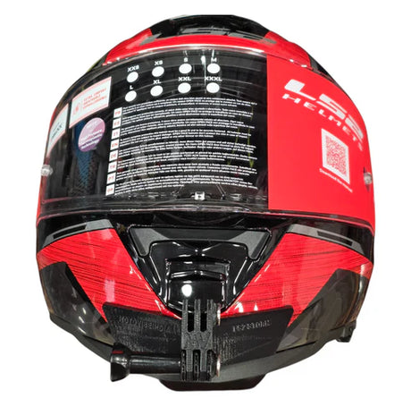LS2 Storm 1 helmet chin mount installed for GoPro POV riding footage