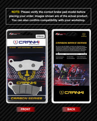 CRANK1 CFB181 carbon front brake pads for Royal Enfield Thunderbird 350/500