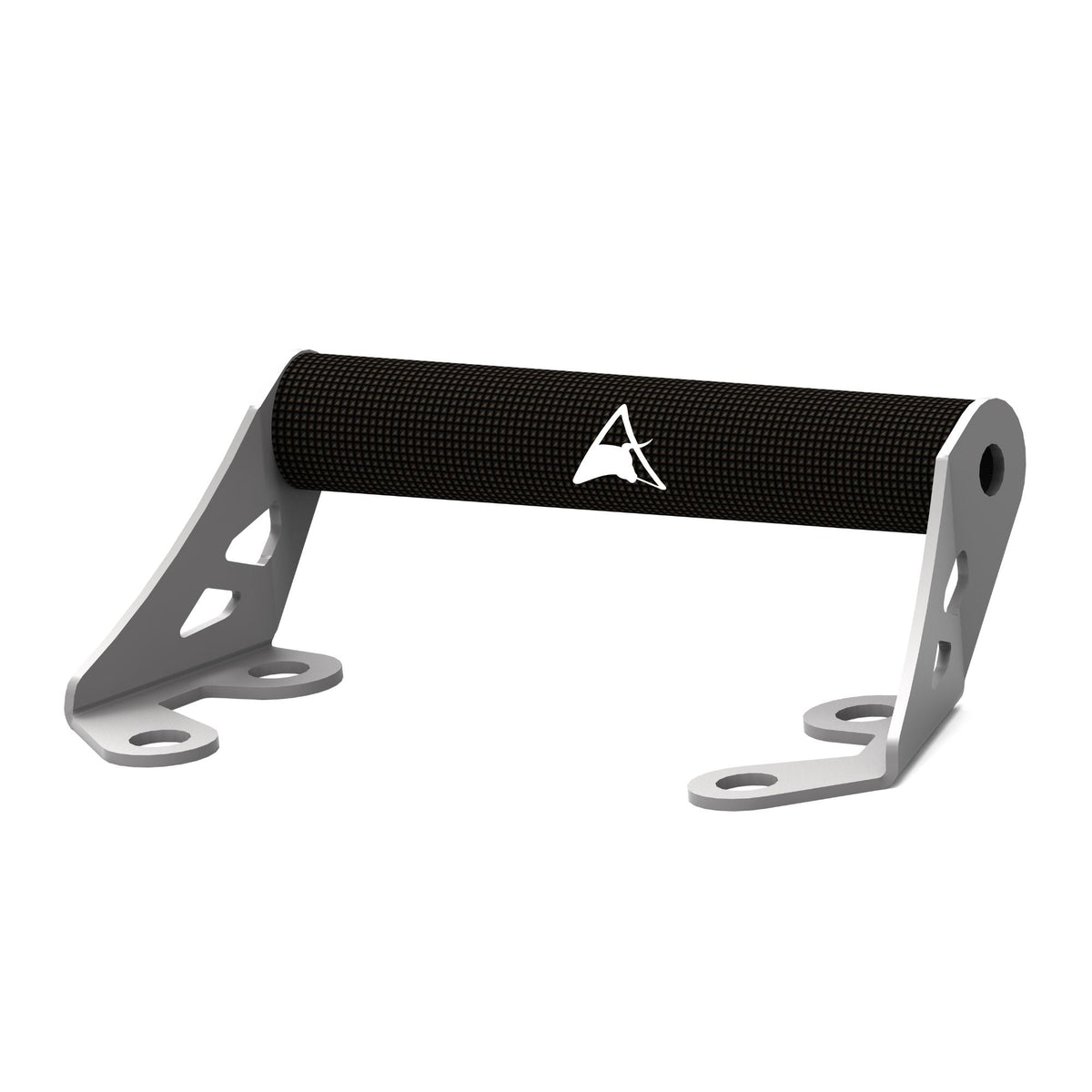 Auto Engina GPS Mount for Triumph Scrambler 400X in black with aluminium rod and stainless steel brackets