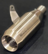 AEW EDGE slip-on exhaust Triumph Speed 400 Scrambler 400 X stainless steel 304 free flow performance silencer lightweight 2kg