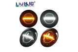 LIU HJG Minus 7 Inch 110W LED Headlight for Royal Enfield Thar Gypsy Harley Davidson