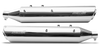 Silver Stallion performance exhaust for Royal Enfield Classic 650 available in silver matte black and brushed finish