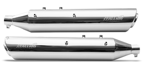 Silver Stallion performance exhaust for Royal Enfield Classic 650 available in silver matte black and brushed finish