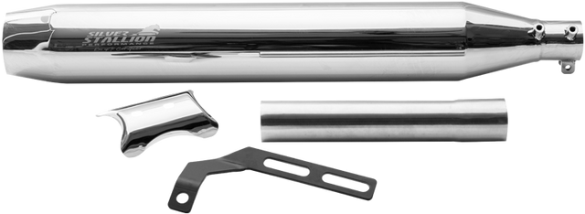 Silver Stallion Ranger performance exhaust for BSA Gold Star 650 silver black matte brushed