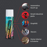 VISTA Auto White Spray Paint aerosol can 400 ml 290 g for automotive touch-ups and multipurpose painting