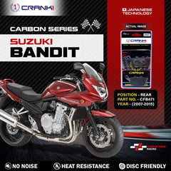 CRANK1 CFB471 carbon rear brake pads for Suzuki Bandit 2007-2015