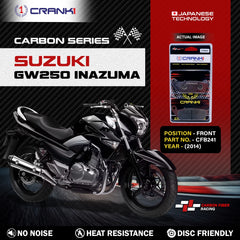 CRANK1 CFB241 carbon front motorcycle brake pads for suzuki 