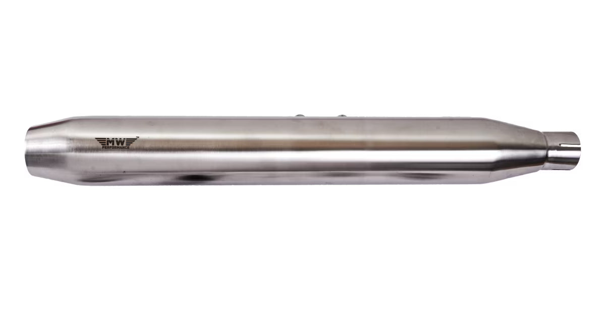 Motowings Type 1 Short Barrel Steel Matt Exhaust for Royal Enfield Classic 350 500 Performance Silencer