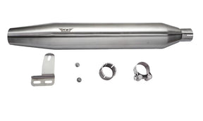 Motowings Type II cone barrel steel matte exhaust Royal Enfield Classic 350 500 UCE premium slip on exhaust