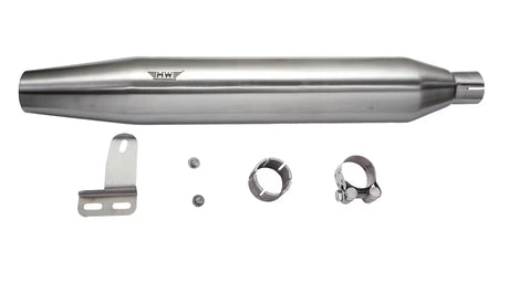 Motowings Type II cone barrel steel matte exhaust Royal Enfield Classic 350 500 UCE premium slip on exhaust