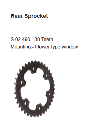 Brass Chain and Sprocket Kit BSORC CL272 for Royal Enfield Thunderbird 350 Classic 350 16T 38T 102 Links