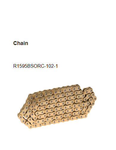 Brass Chain and Sprocket Kit BSORC CL272 for Royal Enfield Thunderbird 350 Classic 350 16T 38T 102 Links