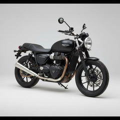 B Twinn stainless steel slip-on exhaust for Triumph Street Twin 900 motorcycle