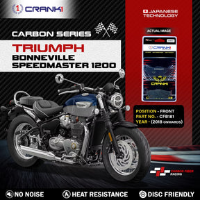 CRANK1 CFB181 carbon front brake pads for Triumph Bonneville Speedmaster 1200