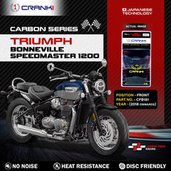 CRANK1 CFB181 carbon front brake pads for Triumph Bonneville Speedmaster 1200