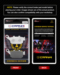 CRANK1 CFB041 carbon rear brake pads for Triumph Trident 660