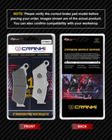 CRANK1 CFB902 rear carbon brake pads for Triumph Thunderbird Storm 2009-2019